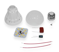 Assembly kit  Lamp LED 7W warm light