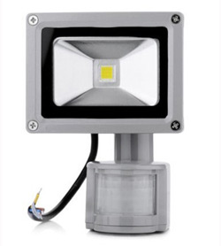 LED floodlight  10W/0.5W cold light, motion sensor