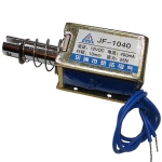 Соленоид тяговый JF-1040, 12VDC, 0,4A, 25N