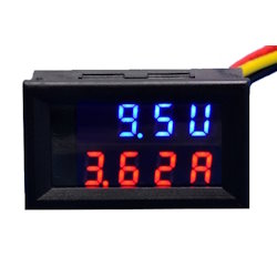 Module Ampervoltmeter 0-200V 50A red-blue 4 characters