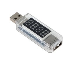 USB вольт-амперметр Charger Doctor прямой 3.3-7V 3A