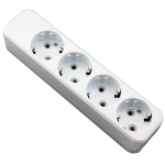 Plug-in block 4 sockets with grounding [16A, 250V]