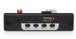 Фронтальна панель ZTV-CT10E MP3/USB/TF (Micro SD) /пульт, чорний
