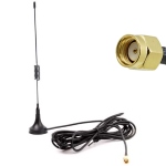 Antenna<gtran/> GSM-900/1800MHZ RP-SMA Male L = 197mm 5dBi 3m cable<gtran/>
