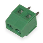 DC screw terminal block<gtran/>127-5.0-02P pitch 5mm Green<gtran/>