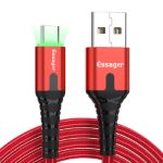 Cable USB 2.0 AM/Type-C 0.5m Backlit Red