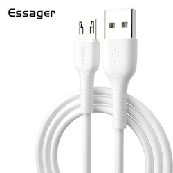 Cable USB 2.0 AM/BM microUSB 1m white LD02