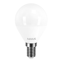 Лампа светодиодная MAXUS LED G45 F 4W 3000K 220V E14