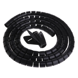 Organizer flexible cable duct 40 mm BLACK [1m]