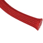 Cable braid<gtran/> snake skin 4mm, red<gtran/>