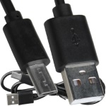 Cable  USB 2.0 AM/BM micro-USB extended 1m