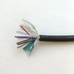 Signal cable ZR-RVVP 10 x 0.15 mm2 shielded PVC black