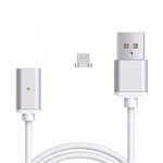Magnetic cable  USB2.0 AM/B micro-USB 1m white