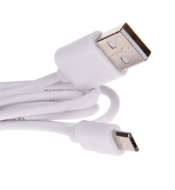 Кабель USB 2.0 AM/BM micro-USB 1.0м белый 2А TPE