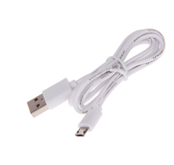 Cable  USB 2.0 AM/BM micro-USB 1.0m white 2A TPE