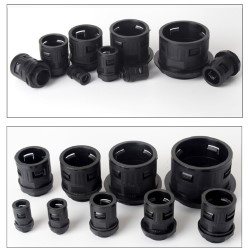 Cable gland for corrugated pipe M24X1.5-AD21.2 XF-10 Black