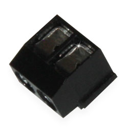 Клеммник винтовой XK126R-5.0-02P (сталь) Черный