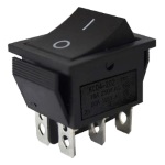 Key switch<gtran/> KCD2-202 6pin ON-ON black<gtran/>