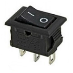 Key switch KCD5-102 ON-ON 3pin black, copper