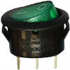 Key switch KCD1-101N-9 oval illuminated ON-OFF 3pin green