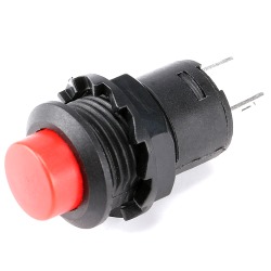 Button DS-425A (DS-428) latching OFF-ON red