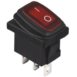 Key switch<gtran/> KCD1-101N-13 ON-OFF RED 3pin IP65