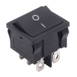 Key switch<gtran/>  KCD1-202-6 ON-ON 6pin black<gtran/>
