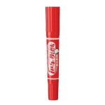 Permanent marker double К-0918, 6+2mm, red