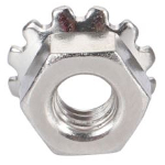 Stainless nut<draft/> M4 hex with grove st.st. 304<gtran/>