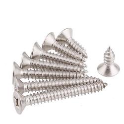 Stainless steel screw KA 1.4x8mm countersunk. PH stainless steel 304