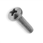 Galvanized screw M4x10mm half round PH