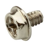 Nickel plated screw<gtran/> UNC6-32 L=5mm hex head<gtran/>