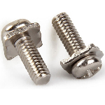 Nickel plated screw M3x8x8mm semicircular square washer PH
