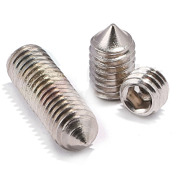 Set screw M3x3mm hex. stainless steel 304 cone