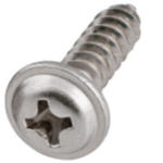 Self-tapping screw 2.6x5x6mm half round with PH collar
