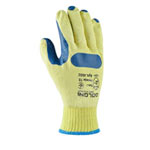 Anti-slip gloves, yellow, latex watering<gtran/>