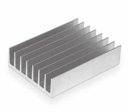 Aluminum radiator  W72 X 26 8.6 cm ±3 mm