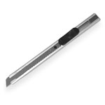 Нож технический выдвижной 9мм Deli-2053 [металлическая ручка]