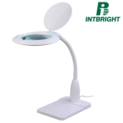 Лампа-лупа настільна Intbright 9101LED-B-R-127-5D БІЛА