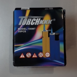 Turbo metal lighter Torch KKK 3KD190MT piezo, JET nozzle, assorted