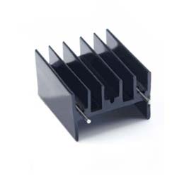Радіатор алюмінієвий 25*24*16MM heat sink Black w/pin