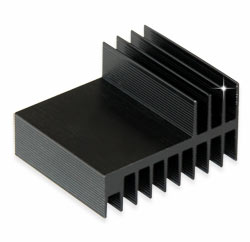 Радиатор алюминиевый 50*58*31.8MM Module heat sink aluminum black oxide