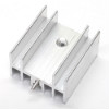 Aluminum radiator<gtran/> 25*23*16MM TO-220 aluminum heat sink (with pin)