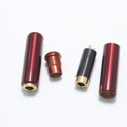 Cable socket  Sennheiser 4-pin 3.5mm enamel Red