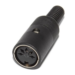 Cable socket DIN 5-pin