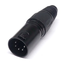 Plug to cable HY1.4813 XLR 5-pin male