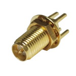 Connector RP-SMA HM-436 Female on board 180 degrees with nut
