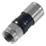 RF connector F-nut compression for cable 6.6mm RG6