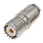 RF connector<gtran/> PL259 UHF female to RG213 cable<gtran/>