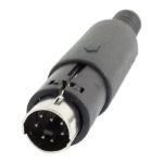 Connector<gtran/> Mini DIN 7-pin male to cable<gtran/>